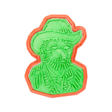 No.0381 グレーのフェルト帽の自画像