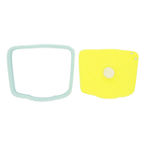 No.0403 楽焼白片身変茶碗 銘 不二山